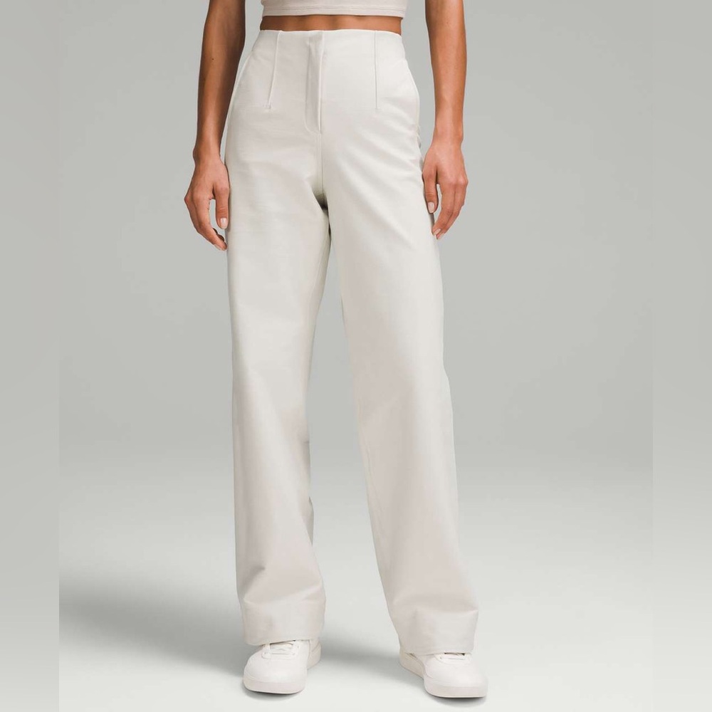 lululemon athletica Wide Leg Pants in Light Beige